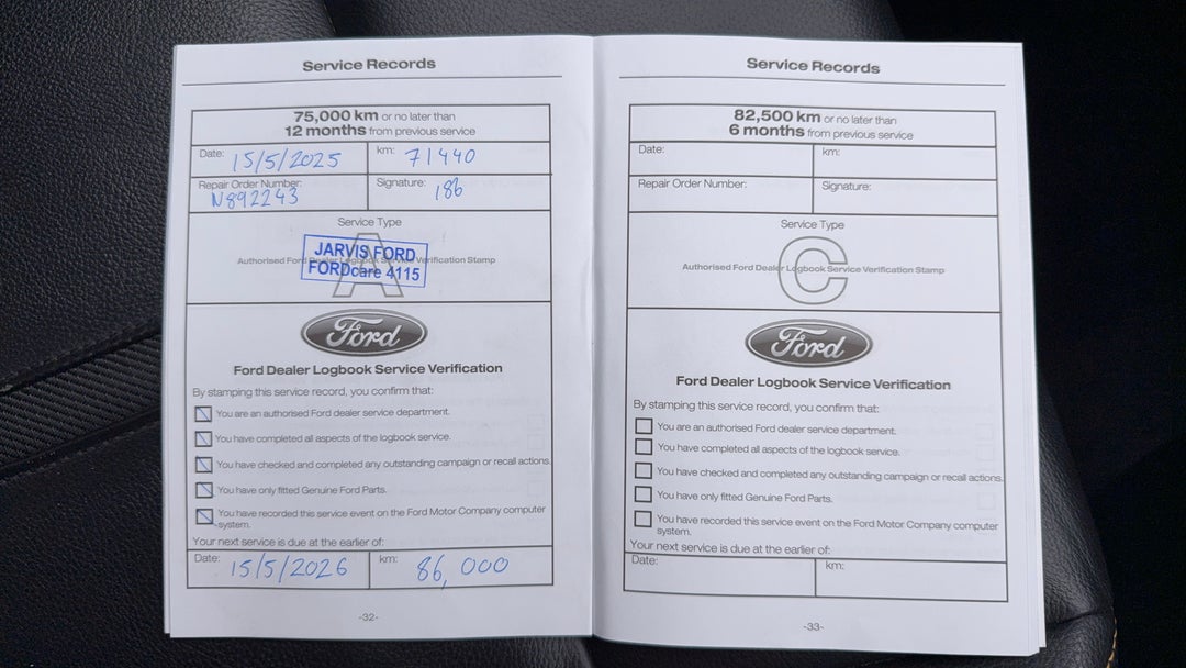 2021 Ford Ranger Wildtrak 2.0 (4x4), Automatic, 77678 km, Service History