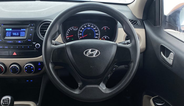 2014 Hyundai Grand i10 SPORTZ 1.2 KAPPA VTVT, Petrol, Manual, 53,436 km, Steering Wheel Close Up