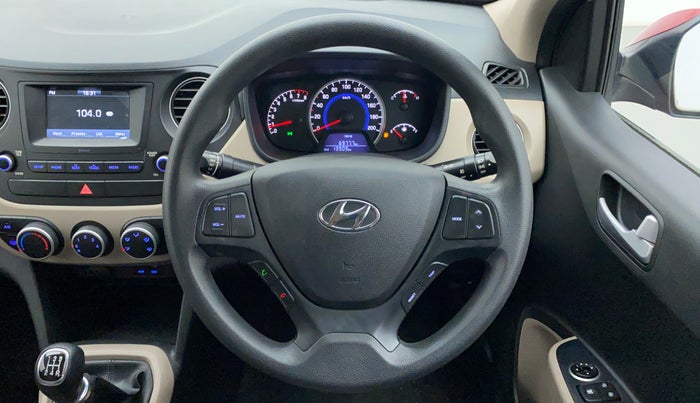 2017 Hyundai Grand i10 SPORTZ 1.2 KAPPA VTVT, Petrol, Manual, 14,015 km, Steering Wheel Close Up