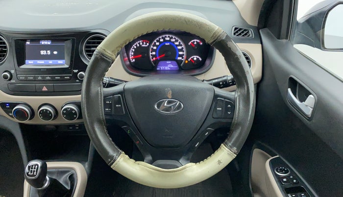 2017 Hyundai Grand i10 SPORTZ 1.2 KAPPA VTVT, Petrol, Manual, 57,258 km, Steering Wheel Close Up
