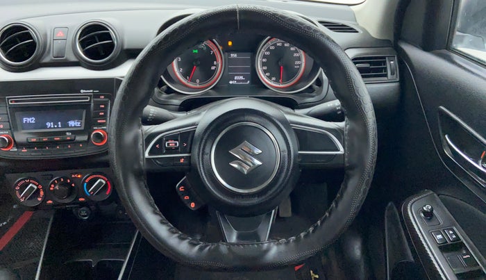 2018 Maruti Swift VXI D, Petrol, Manual, 8,339 km, Steering Wheel Close-up