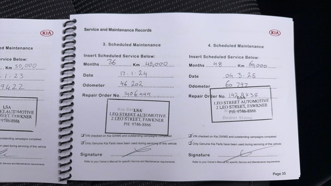 2020 Kia Cerato S, Automatic, 70252 km, Service History