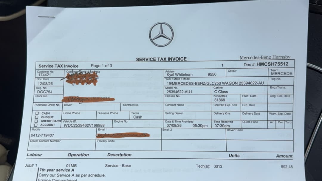 2019 Mercedes-benz GLC 250, Automatic, 31918 km, Service History