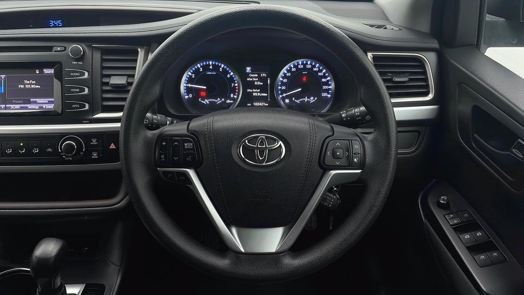 2016 Toyota Kluger Gx (4x2), Automatic, 102421 km, Steering Wheel Close-up