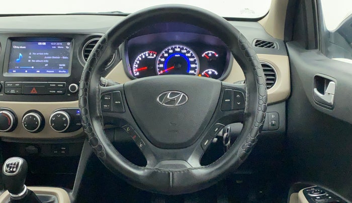 2019 Hyundai Grand i10 SPORTZ 1.2 KAPPA VTVT, Petrol, Manual, 26,498 km, Steering Wheel Close Up