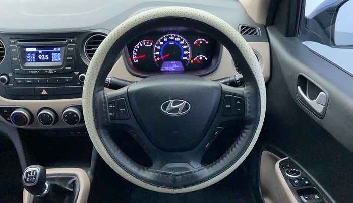 2015 Hyundai Grand i10 SPORTZ 1.2 KAPPA VTVT, Petrol, Manual, 50,287 km, Steering Wheel Close Up