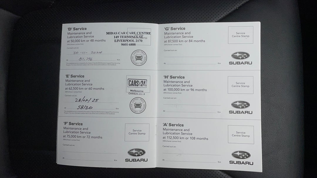 2020 Subaru Impreza 2.0i-s (awd), Automatic, 58121 km, Service History