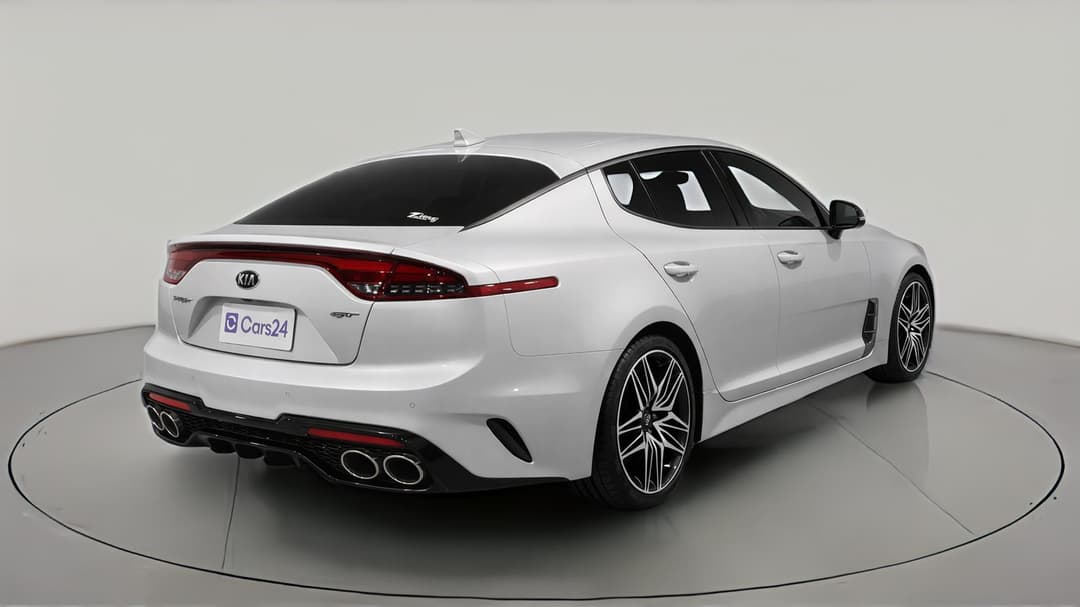 2021 Kia Stinger Gt (red Leather), Automatic, 81092 km, Right Back Diagonal (45- Degree) View