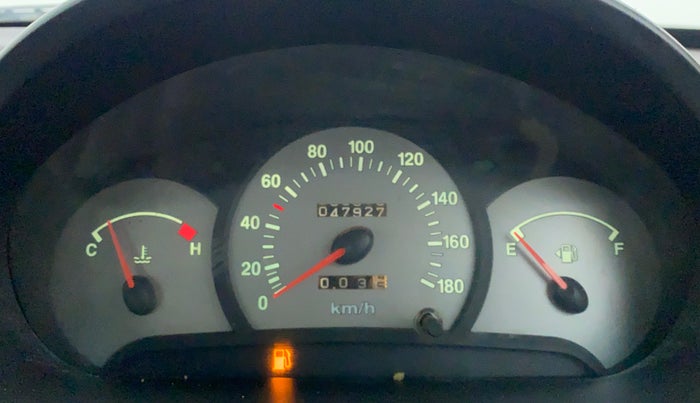2011 Hyundai Santro Xing GLS, Petrol, Manual, 47,979 km, Odometer Image