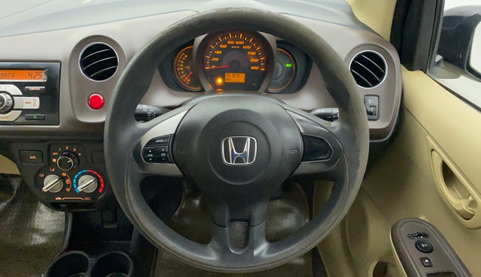 2013 Honda Amaze 1.2L I-VTEC S, Petrol, Manual, 62,047 km, Steering Wheel Close Up
