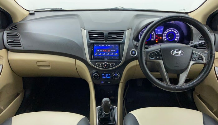 2015 Hyundai Verna FLUIDIC 1.6 VTVT S (O)  MT, Petrol, Manual, 25,274 km, Dashboard View