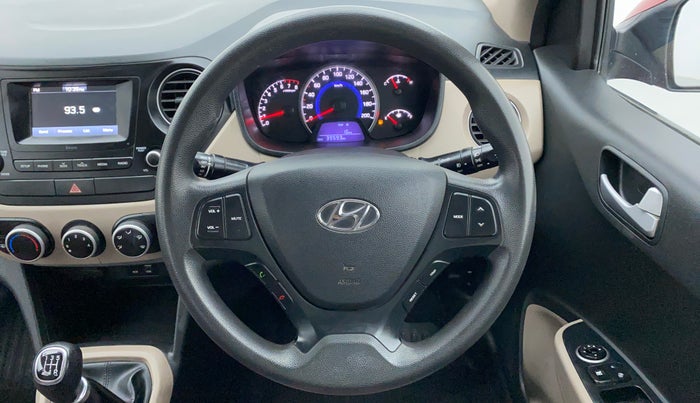 2017 Hyundai Grand i10 SPORTZ 1.2 KAPPA VTVT, Petrol, Manual, 39,494 km, Steering Wheel Close Up