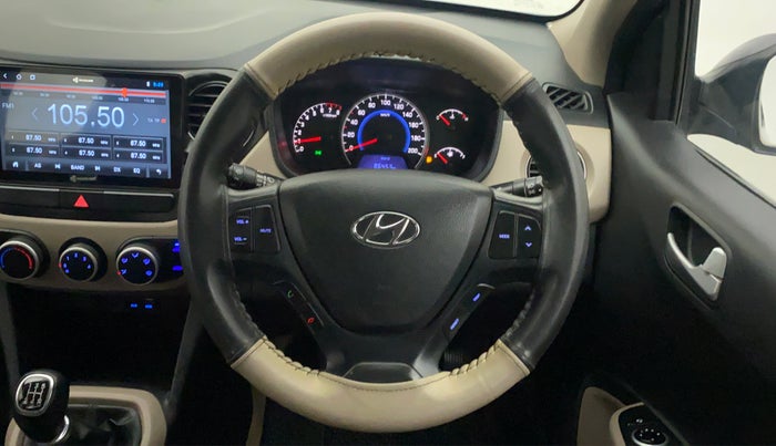 2016 Hyundai Grand i10 ASTA (O) 1.2 KAPPA VTVT, Petrol, Manual, 25,995 km, Steering Wheel Close Up