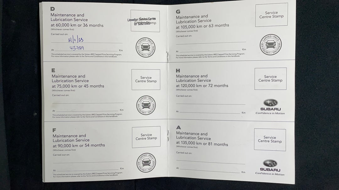 2019 Subaru Brz Ts, Automatic, 43754 km, Service History