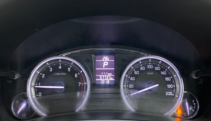 2018 Maruti Ciaz ALPHA  AT 1.4  PETROL, Petrol, Automatic, 57,737 km, Odometer Image