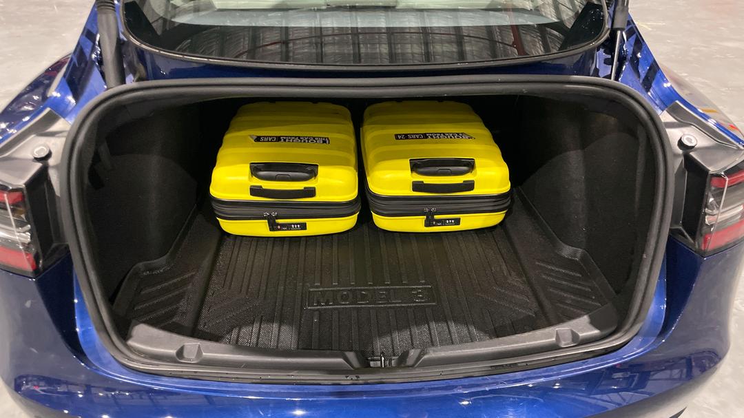 2023 Tesla Model 3 Rear-wheel Drive, Automatic, 54999 km, Boot Inside View with Luggage