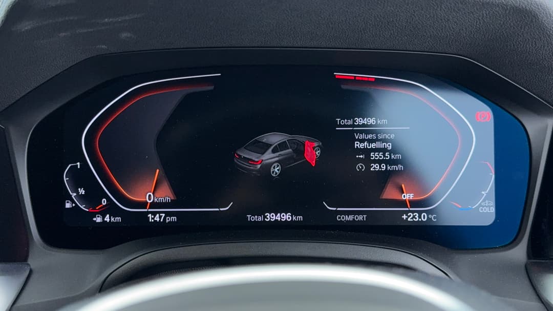 2021 BMW 3 30i M Sport, Automatic, 39496 km, Odometer View