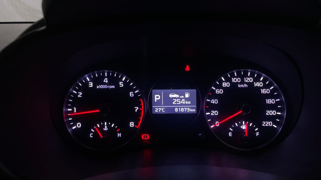 2018 Kia Picanto S (aeb), Automatic, 81873 km, Odometer View