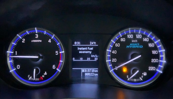 2018 Maruti S Cross ZETA 1.3, Diesel, Manual, 88,522 km, Odometer Image