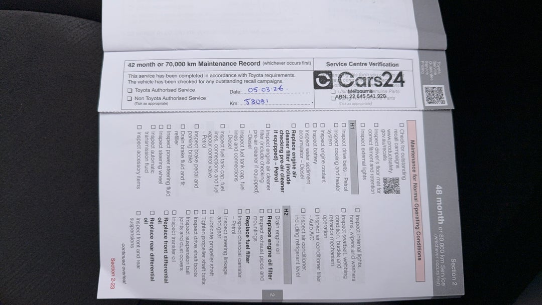 2018 Toyota Camry Ascent, Automatic, 58088 km, Service History