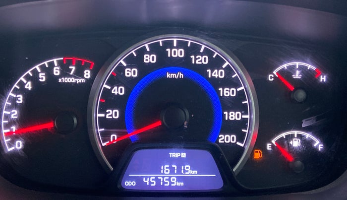 2019 Hyundai Grand i10 SPORTZ 1.2 KAPPA VTVT, Petrol, Manual, 45,759 km, Odometer Image