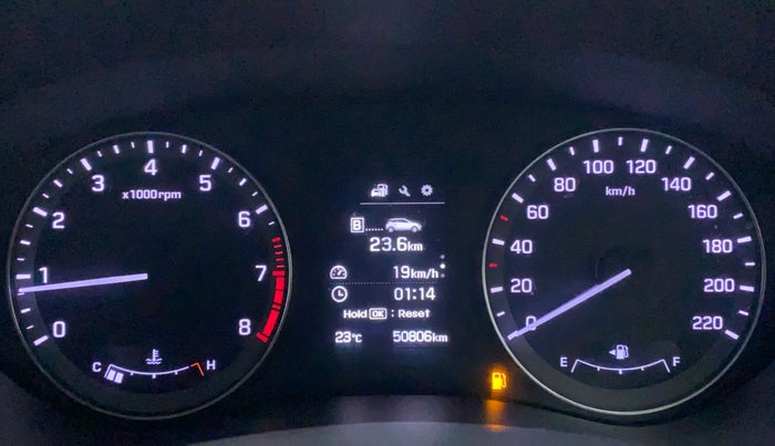 2016 Hyundai Elite i20 ASTA 1.2 (O), Petrol, Manual, 50,806 km, Odometer Image