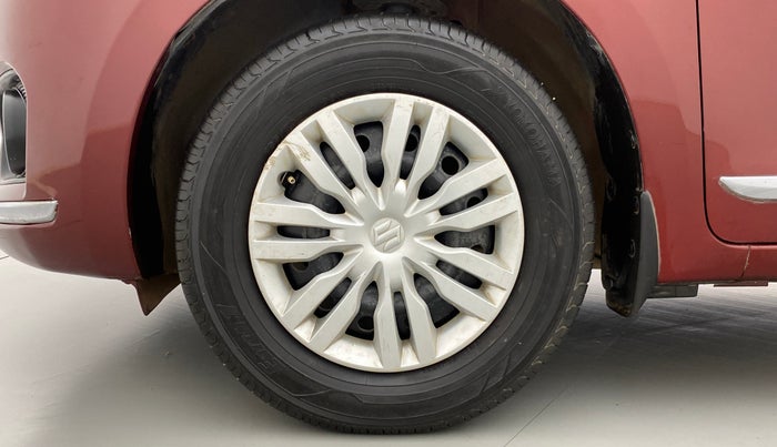 2017 Maruti Dzire VXI, Petrol, Manual, 58,122 km, Left Front Wheel