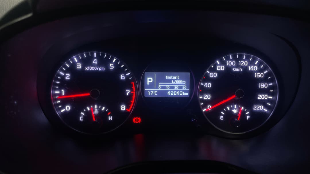 2018 Kia Picanto S (aeb), Automatic, 42843 km, Odometer View