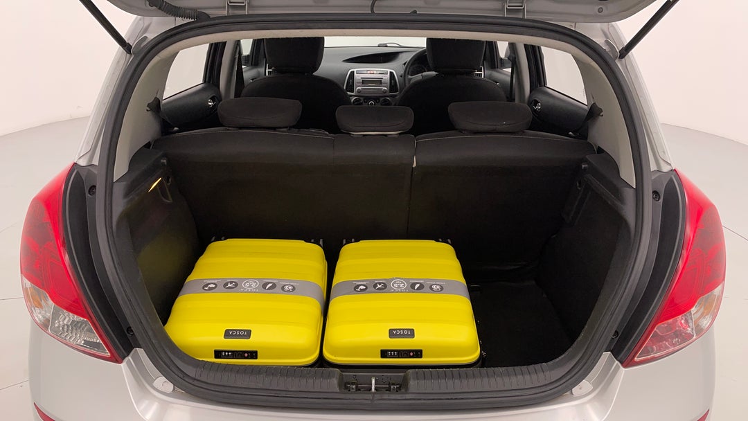 Boot Inside View with Luggage