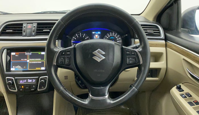 2018 Maruti Ciaz ALPHA 1.5 SHVS PETROL, Petrol, Manual, 75,831 km, Steering Wheel Close Up