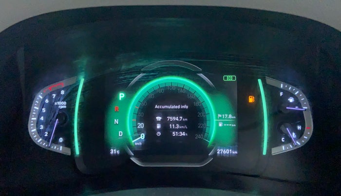 2020 Hyundai Creta 1.5 SX (O) AT, Petrol, Automatic, 27,657 km, Odometer Image