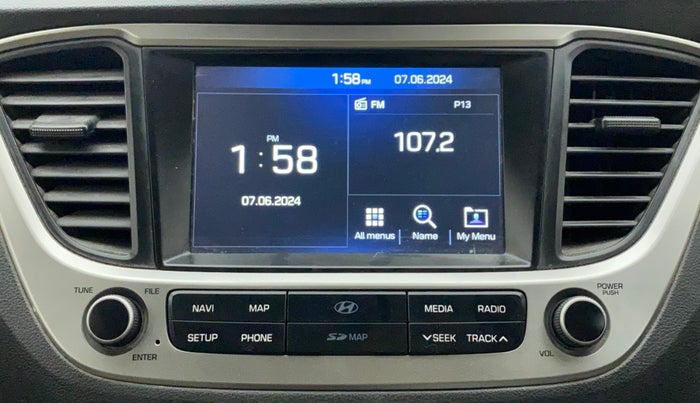 2017 Hyundai Verna 1.6 VTVT SX (O) AT, Petrol, Automatic, 1,01,051 km, Infotainment System