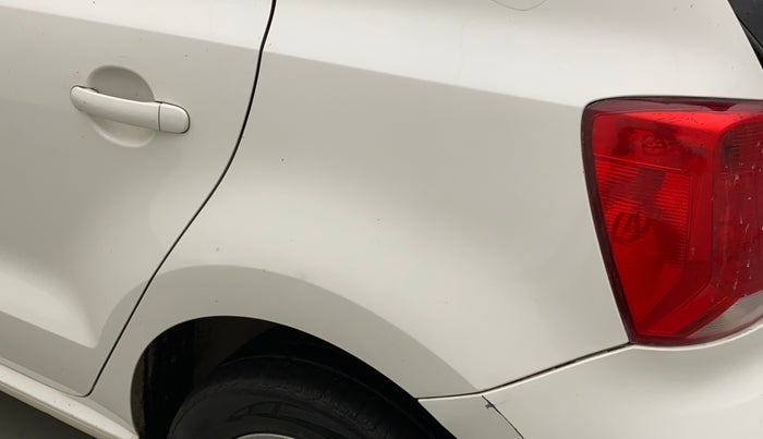 2015 Volkswagen Polo HIGHLINE1.2L, Petrol, Manual, 1,10,375 km, Left quarter panel - Slightly dented