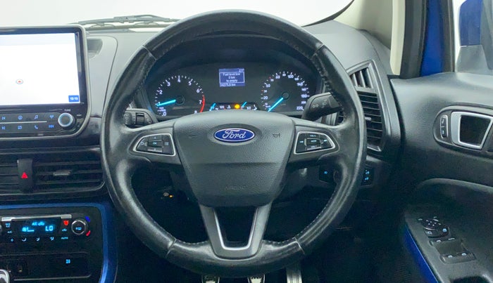 2018 Ford Ecosport 1.5 TITANIUM SIGNATURE TI VCT (SUNROOF), CNG, Manual, 34,393 km, Steering Wheel Close Up