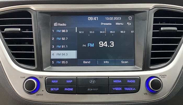 2018 Hyundai Verna 1.6 VTVT SX (O) AT, Petrol, Automatic, 27,507 km, Infotainment System