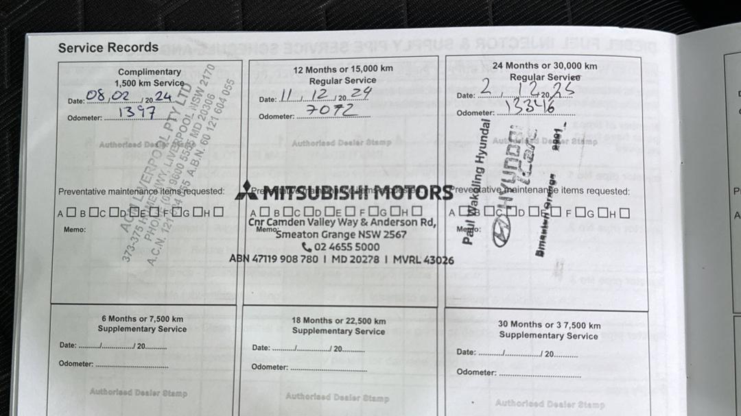 2023 Mitsubishi ASX Mr (2WD), Automatic, 16835 km, Service History