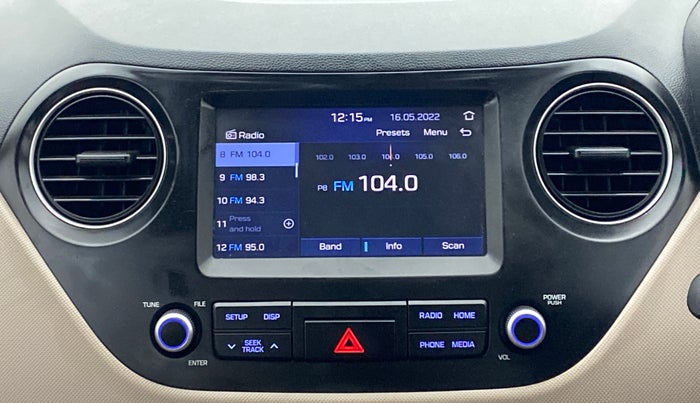 2019 Hyundai Grand i10 SPORTZ 1.2 KAPPA VTVT, Petrol, Manual, 2,05,020 km, Infotainment System