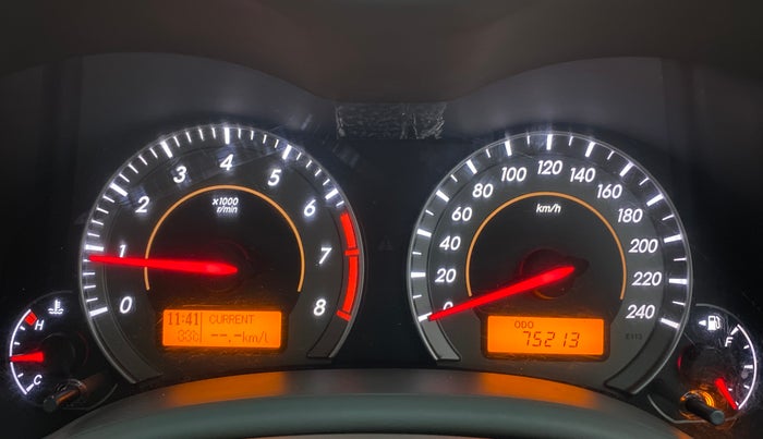 2010 Toyota Corolla Altis GL PETROL, Petrol, Manual, 75,213 km, Odometer Image