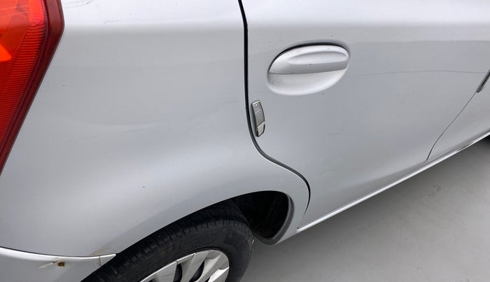 2012 Toyota Etios Liva G, Petrol, Manual, 42,595 km, Right quarter panel - Slightly dented