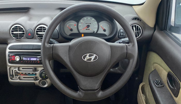 2012 Hyundai Santro Xing GL PLUS, Petrol, Manual, 9,697 km, Steering Wheel Close Up