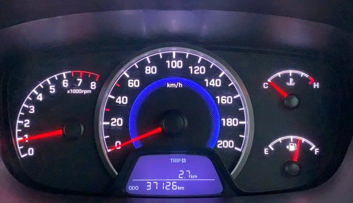 2017 Hyundai Grand i10 SPORTZ (O) 1.2 KAPPA VTVT, Petrol, Manual, 37,126 km, Odometer Image