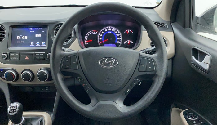 2017 Hyundai Grand i10 SPORTZ (O) 1.2 KAPPA VTVT, Petrol, Manual, 37,126 km, Steering Wheel Close Up