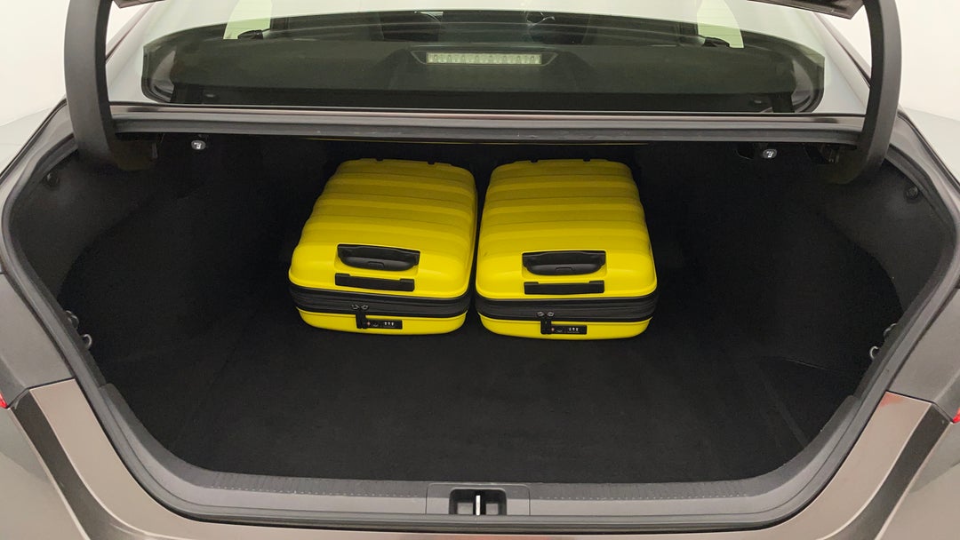 Boot Inside View with Luggage