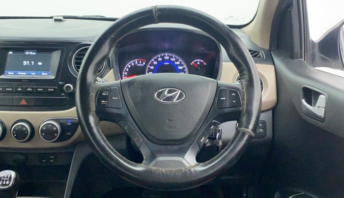 2017 Hyundai Grand i10 SPORTZ 1.2 KAPPA VTVT, Petrol, Manual, 58,290 km, Steering Wheel Close Up