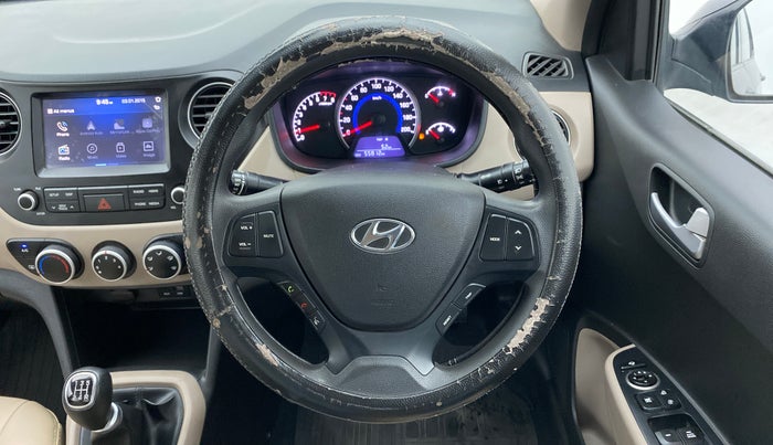2019 Hyundai Grand i10 SPORTZ 1.2 KAPPA VTVT, Petrol, Manual, 55,812 km, Steering Wheel Close Up