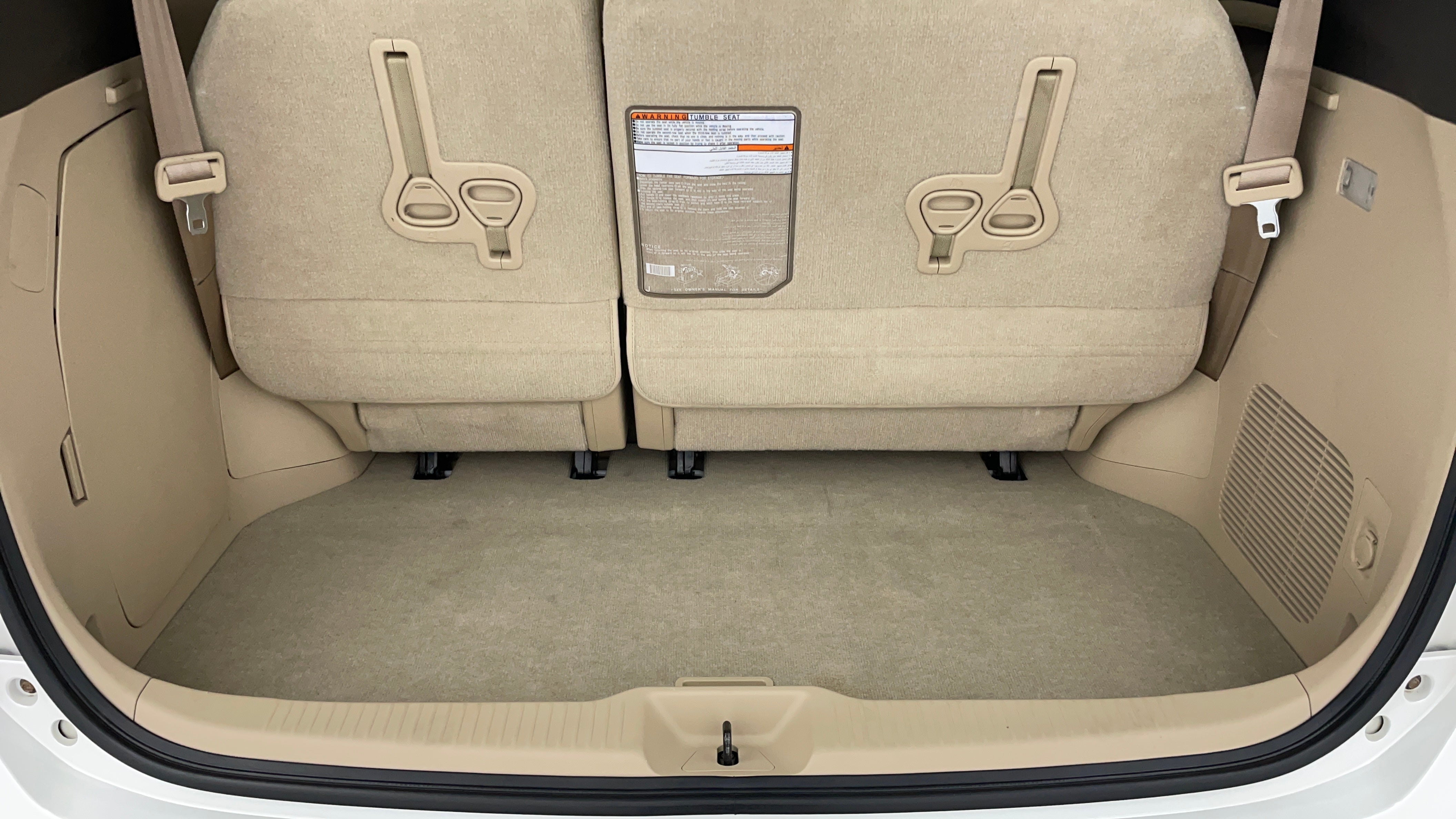 Toyota Previa-Boot Inside View