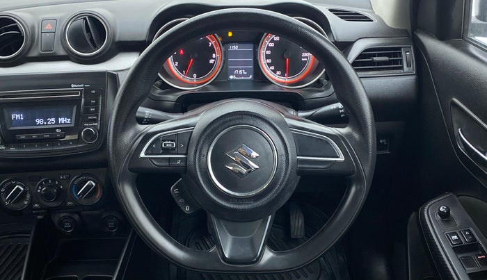 2018 Maruti Swift VXI D, Petrol, Manual, 17,231 km, Steering Wheel Close Up