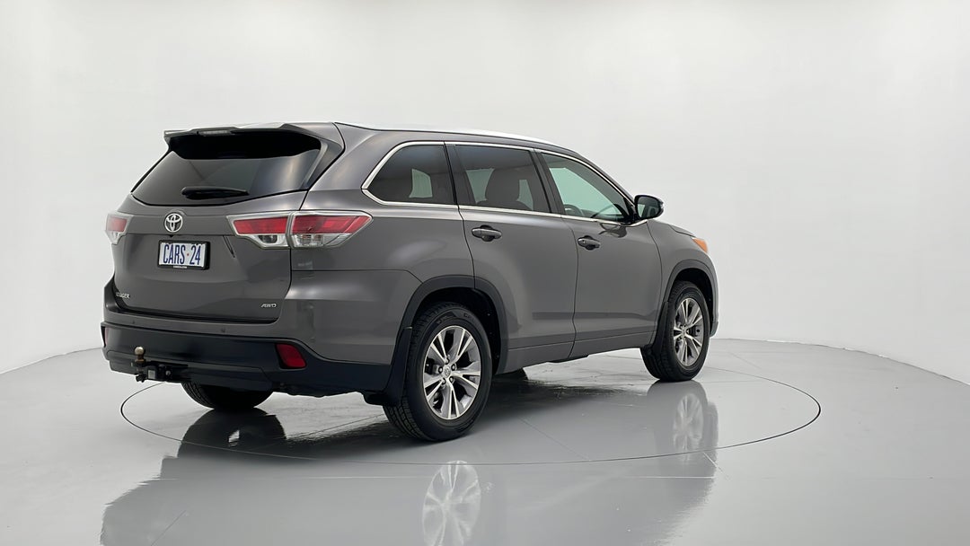 2014 Toyota Kluger Gxl (4x4), Automatic, 75451 km, Right Back Diagonal (45- Degree) View