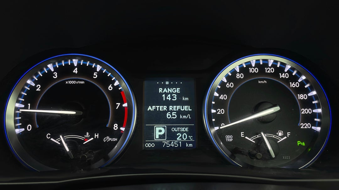 2014 Toyota Kluger Gxl (4x4), Automatic, 75451 km, Odometer View