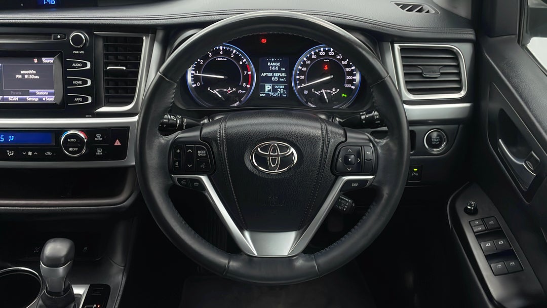2014 Toyota Kluger Gxl (4x4), Automatic, 75451 km, Steering Wheel Close-up